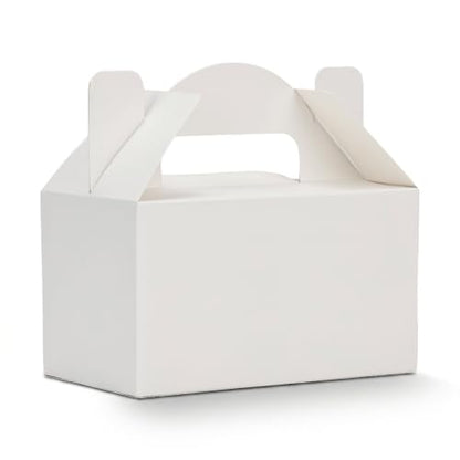 Aosric Small White Gable Boxes 3.5 x 3.5 x 6.3 In, 30 Pack - color: White