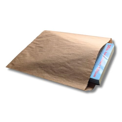 Flat Merchandise Paper Bags, Natural Paper Bags, 10"x 13" (1000 Count)