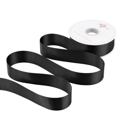 MAYREEL 1.5 inch Black Double Faced Satin Ribbon 50 Yards - color: Black, size: 1-1/2 Inch