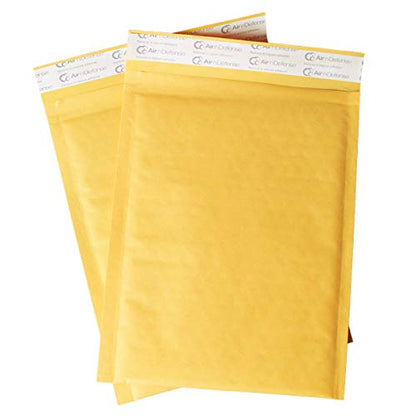 50/500/1000/1500/2000/2500/3000/4000/5000/10000 pcs #000 4x8 Kraft Bubble Padded Envelopes Mailers Shipping Bags AirnDefense (500)