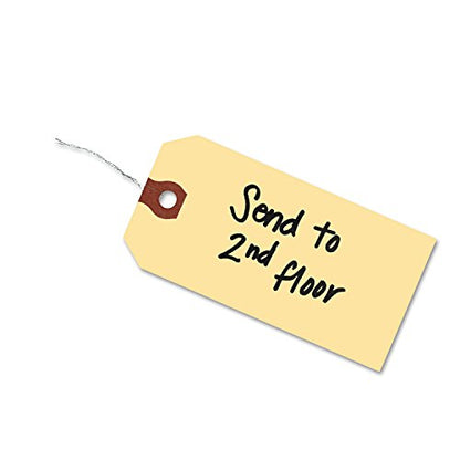 Avery 12605 Shipping Tags W/Wire, No 5, 4-3/4-Inch x2-3/8-Inch, 1000/BX, Manila