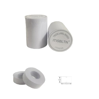 10,000pcs White Blank Price Labels Fits MX-5500 Pricing Gun - style: 10 Rolls (Each roll 1000pads)