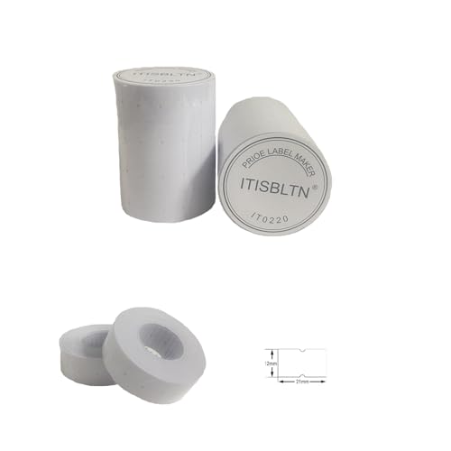 10,000pcs White Blank Price Labels Fits MX-5500 Pricing Gun - style: 10 Rolls (Each roll 1000pads)