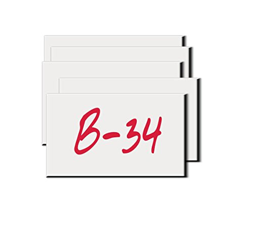 Write-On Magnetic Rack/Shelf Labels 2 x 1-1/4 / 10/Pk - size: 2" x 1"
