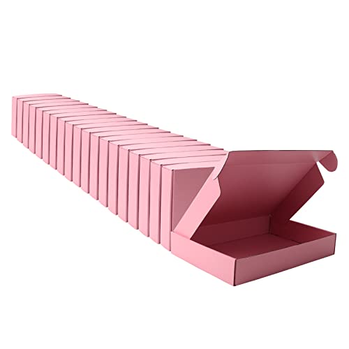 Pink Shipping Packaging MEIANJU Hard Cardboard Shipping Box Gift Wrap Boxes - color: Pink-20PCS