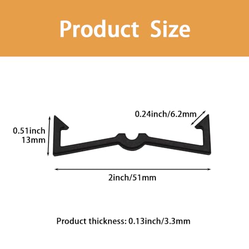 100PCS Pegboard Clips Pegboard Hook Locks Black Plastic Peg Board Locks Peg Board Organizer Accessories for 1/4" and 1/8" Pegboards DD018