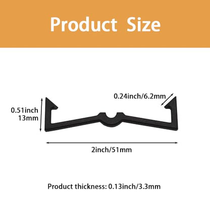 100PCS Pegboard Clips Pegboard Hook Locks Black Plastic Peg Board Locks Peg Board Organizer Accessories for 1/4" and 1/8" Pegboards DD018