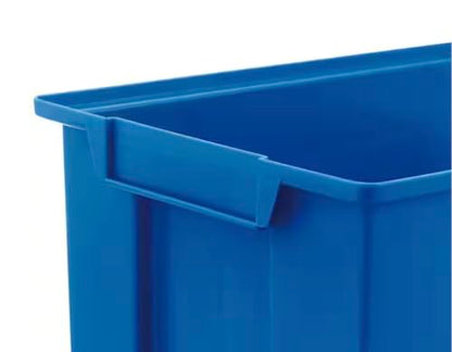 Blue Plastic Stackable Storage Bin Organizer (1-Pack) OF52604