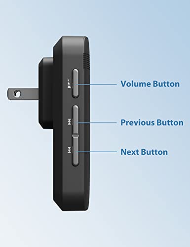 AVANTEK Wireless Doorbell, 1300 ft Range, Waterproof, 2 Receivers, Black - color: Black