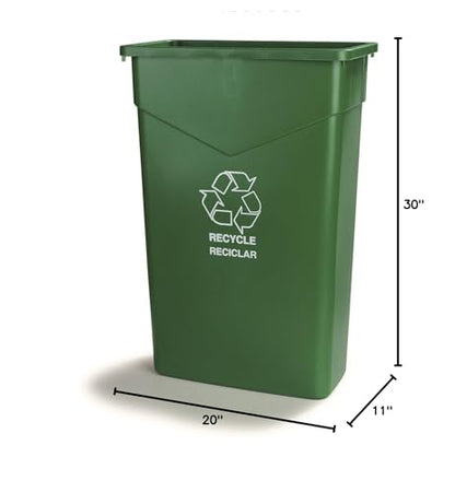Carlisle FoodService Products CFS Recycle Waste Container - color: Green Recycle, style: Modern