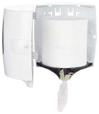 Gym Equipment Wipe Dispenser for Fitness Facilities & Commercial Use | Wall Mount or Floor Stand Compatible Wipe Holder, Fits Most Refill Rolls | Easy to Use, Lockable, No Touch Sanitizing Dispenser
