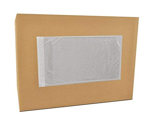 WOD ENV-C4555 Printing Pouch Envelope Clear Shipping/Packing Label Sleeves, 4.5 inch x 5.5 inch (Pack of 1000) Self Adhesive for Invoice Packing Slip - color: Clear, size: 4.5 in X 5.5 in. (Pack of 1000)