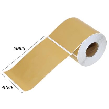 Mini Skater 4 x 6 Thermal Labels for Shipping Package 300 Labels Compatible with Most Thermal Shipping Label Printer (Brown)