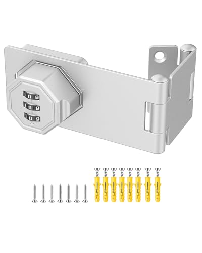 3-Digit Keyless Cabinet Lock with Combination Code - color: Silver