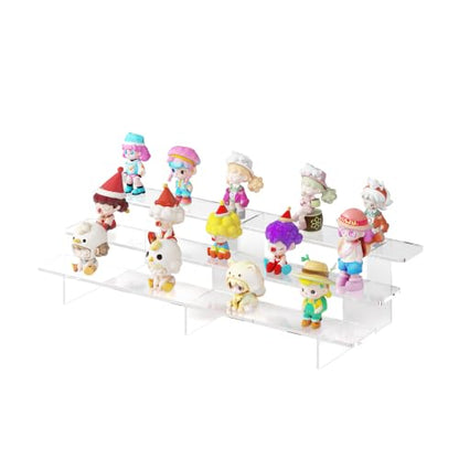 23.6 " Acrylic Riser Display Stands - 3 Tier Clear Acrylic Display Shelf