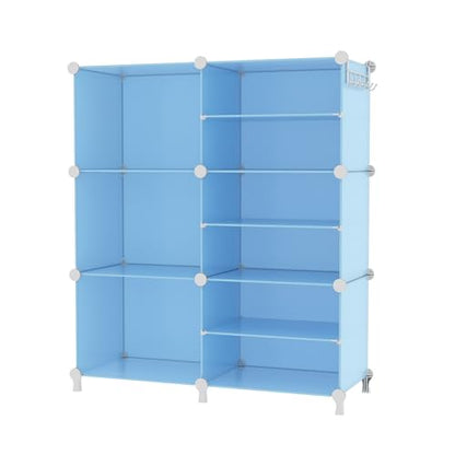 AWTATOS 6 Cube Closet Organizer Storage Shelves,Blue - color: Blue