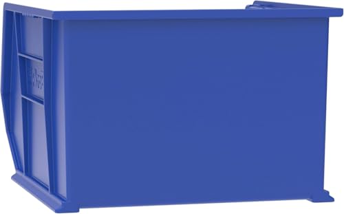Akro-Mils 30270 AkroBins Plastic Storage Bins, 18"x16"x11", Blue, 3-Pack - color: Blue