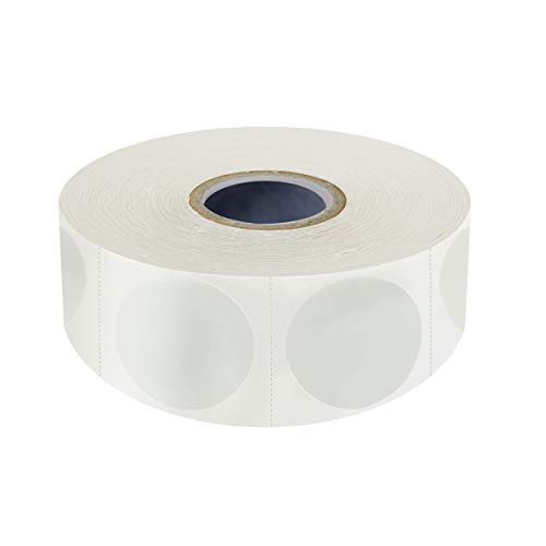 1500 PCS 1" Round Clear Transparent Package Envelope Mail Wafer Seal Sticker Labels Mega Bundle with Perforation Line in Roll - size: 1 inch-1500