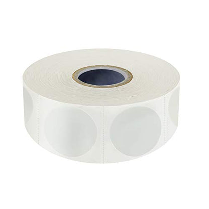 1500 PCS 1" Round Clear Transparent Package Envelope Mail Wafer Seal Sticker Labels Mega Bundle with Perforation Line in Roll - size: 1 inch-1500