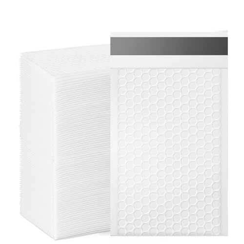 packbabol Bubble Mailers, 4x7 Inch Padded Bubble Mailers Pack of 100 Bubble Envelopes Opaque Self Seal Adhesive Waterproof Bags for Shipping and Packaging (White, 4x7-100Pc) - color: white, size: 4x7-100Pc