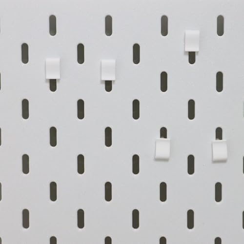 PIAOLGYI Photo Clip for IKEA Skadis Pegboard,Clip Holder Compatible with The IKEA Pegboard (10 Pack)