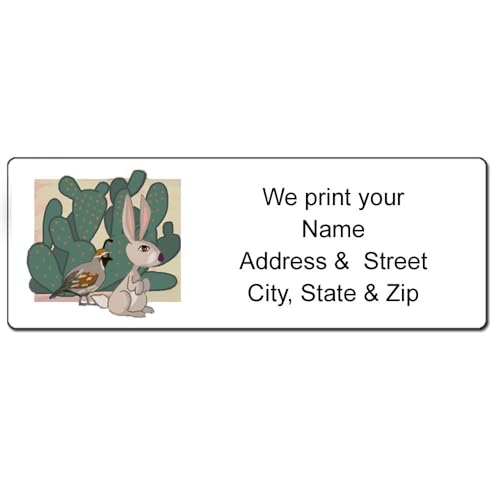Stonehouse Collection Cactus Address Labels, Desert Address Labels, Western Southwest (Prickly Pear) - style: Prickly Pear