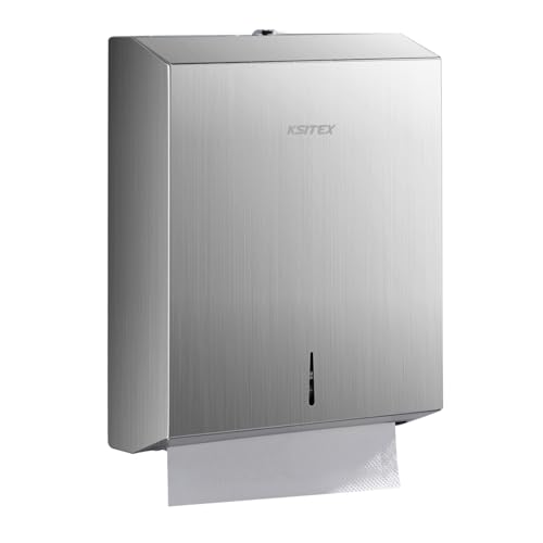 Paper Towel Holder Dispenser Wall Mount,SUS304 Stainless Steel - color: Silver-5821s1