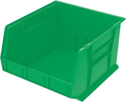 Akro-Mils 30270 AkroBins Plastic Storage Bins, 18"x16"x11", Green, 3-Pack - color: Green