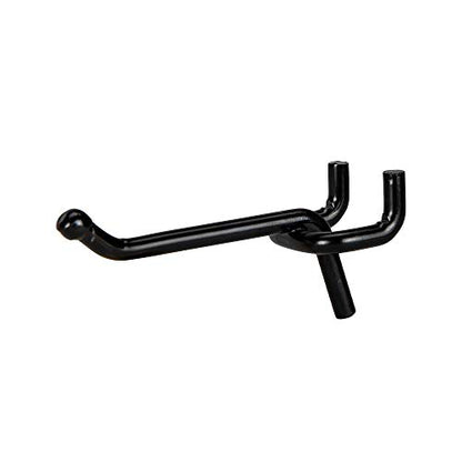 Presa Heavy Duty Black Steel Peg Board Shelving Hooks, 2-Inch, 50-Pack - color: Black, size: 2 Inch