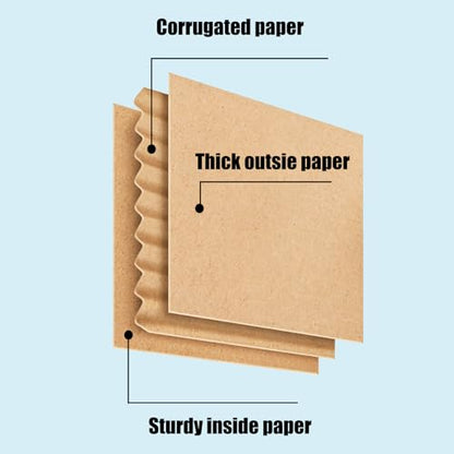 6 Pack 6x6x3 Shipping Boxes Brown Corrugated Cardboard Mailers - size: 6x6x3in