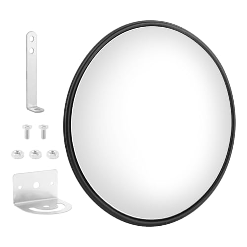 12" Acrylic Convex Security Mirror, Wide Angle Indoor Outdoor