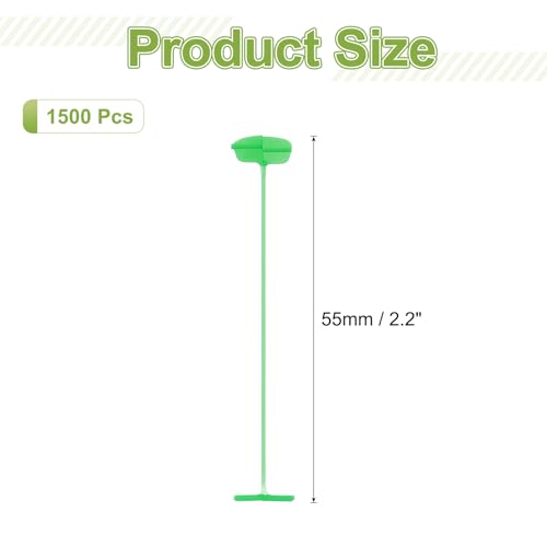 MECCANIXITY 1500 Pcs Standard Tagging Barb Fasteners, 2.2 Inch Light Green Tagging Gun Fasteners Tagging Gun Refill Plastic Garment for Clothing Fine Stitch Price Refills Tag Label