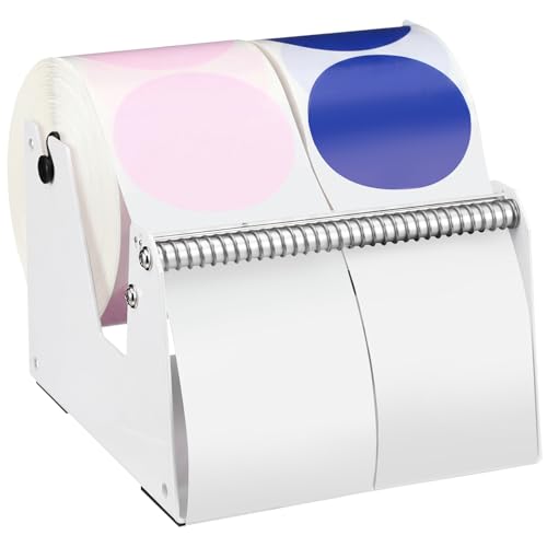 AmazingSpark Manual Label Dispenser Machine, Adjustable Large Width Label Stripper, Stainless Steel Manual Labeling Machine for Small Business, Logistics, Warehouse (6.3 Inch) - size: 6.3 Inch