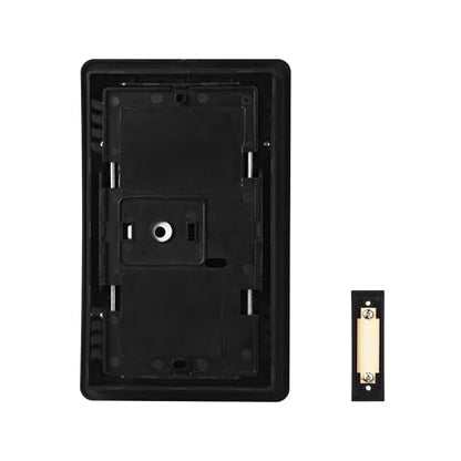 Heath Zenith Wired Mechanical Doorbell Chime Kit, 2-Melody Ding-Dong or Ding, Lighted Push Button, Black Plastic, Hardwired, 85dB, 18000204