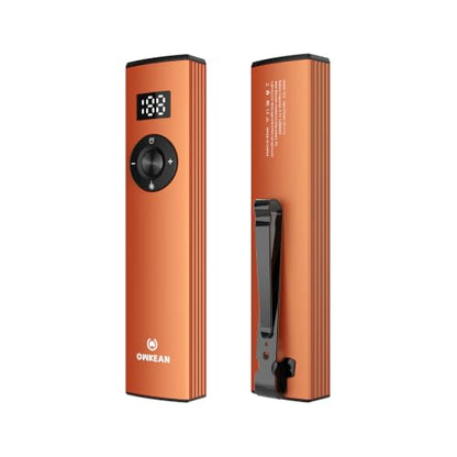 EDC Pocket Flashlight, USB-C Rechargeable mini Flashlight, with Digital Display, Magnetic Base + Metal Back Clip, Aluminum Alloy Portable Flashlight, Used for Outdoor Camping Daily Carrying