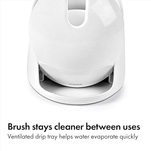 OXO Good Grips Compact Toilet Brush & Automatic Canister Door - color: White, size: 1 Count (Pack of 1)