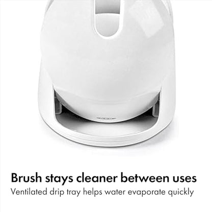 OXO Good Grips Compact Toilet Brush & Automatic Canister Door - color: White, size: 1 Count (Pack of 1)