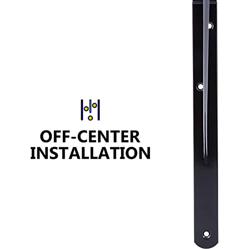 NEODROP 8-Pack 18 Inch Heavy Duty Shelf Brackets, Thicken Wall Bracket for Garage Floating Storage Shelves, 90 Degree Triangle Large L Bracket, Black Powder-Coated Steel - size: 18 Inch, style: 8 Pack