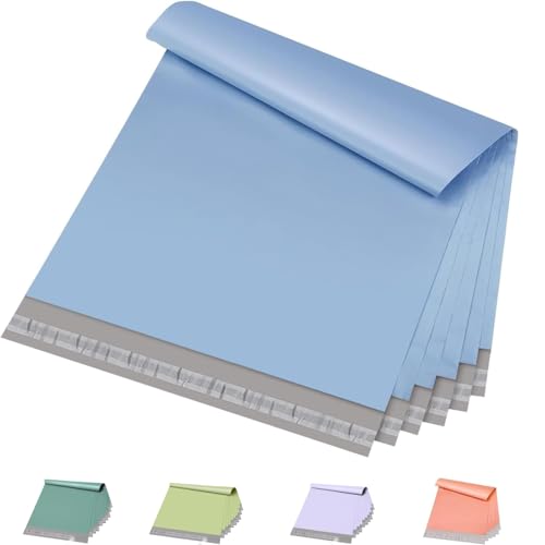 Metronic Large Poly Mailers 19x24 50PC Thick Shipping Bags, Light Blue - color: Light Blue, size: 19x24 50PC