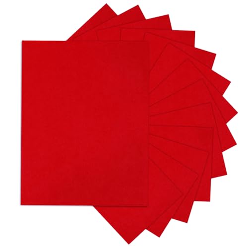 Goefun 80lb 24 Sheets Bright Red Cardstock 8.5 x 11 Construction Paper - color: Christmas Red, size: 8.5x11