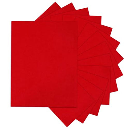 Goefun 80lb 24 Sheets Bright Red Cardstock 8.5 x 11 Construction Paper - color: Christmas Red, size: 8.5x11