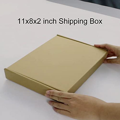 PHAREGE 25 Pack 11x8x2 inch Cardboard Shipping Boxes, Brown Mailing Box - color: Brown, size: 11x8x2 inch 25 Pack