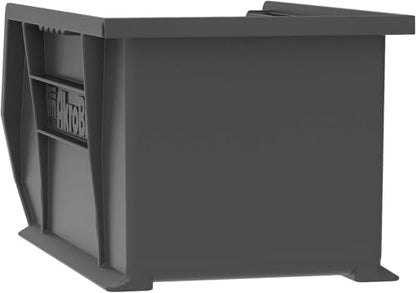 Akro-Mils 30240 AkroBins Plastic Storage Bins, 15"x8"x7", Black, 12-Pack - color: Black