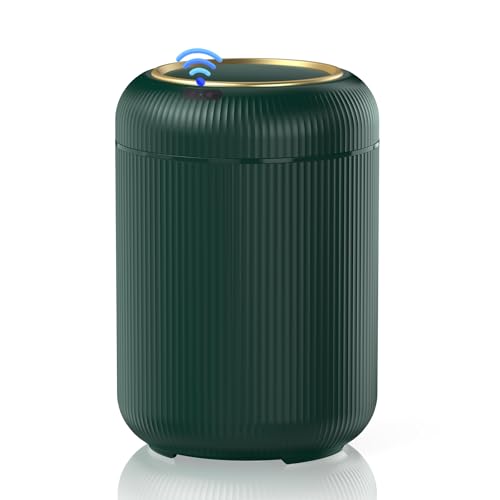 Procade Touchless Sensor Trash Can Bathroom,Small Gold + Green Garbage Can - color: Green