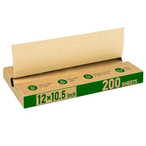EcoDispose Precut POP UP Deli Paper Sheet, 200 Pack, 12" x 10.5", Kraft - color: Kraft, size: 12“x10.5”