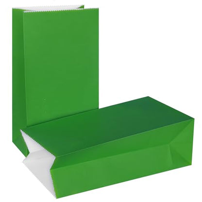 KEYYOOMY Small Dark Green Paper Bags Goodie Bags (50 CT, 4.7x2.4x8.7 in) - color: Dark Green, size: 4.7x2.4x8.7 in - Small