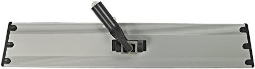 CleanAide Flat Mop Plate Frame for Microfiber Pads, Commercial-Grade Aluminum with 360° Swivel, Hook and Loop Fastening, Lightweight and Durable, Gray, Frame Only, 18 Inches - size: 18