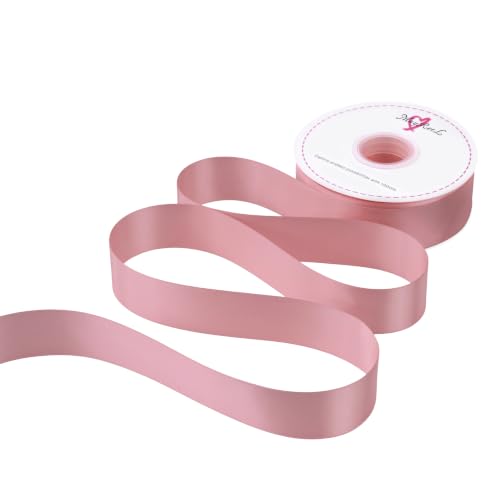 MAYREEL 1.5 inch Dusty Rose Double Faced Satin Ribbon 50 Yards - color: Dusty Rose, size: 1-1/2 Inch