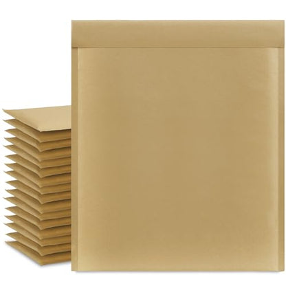 UCGOU Natural Kraft Bubble Mailers 12x16" 25 Pack Usable Size 12x15" Brown - size: 12x16" 25PC