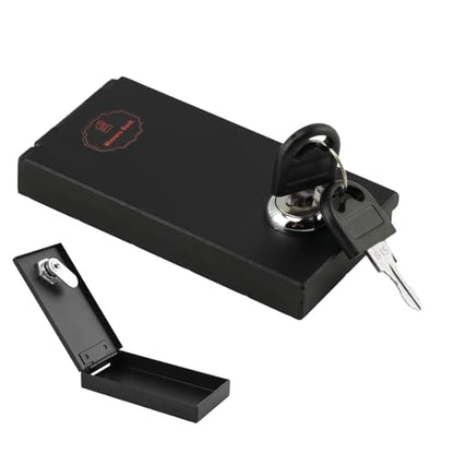 Winners Bank for Gamblers, Portable Pocket-Size Metal Cash Box with Key, Casino Money Safe for Storing and Taking Your Winnings Home